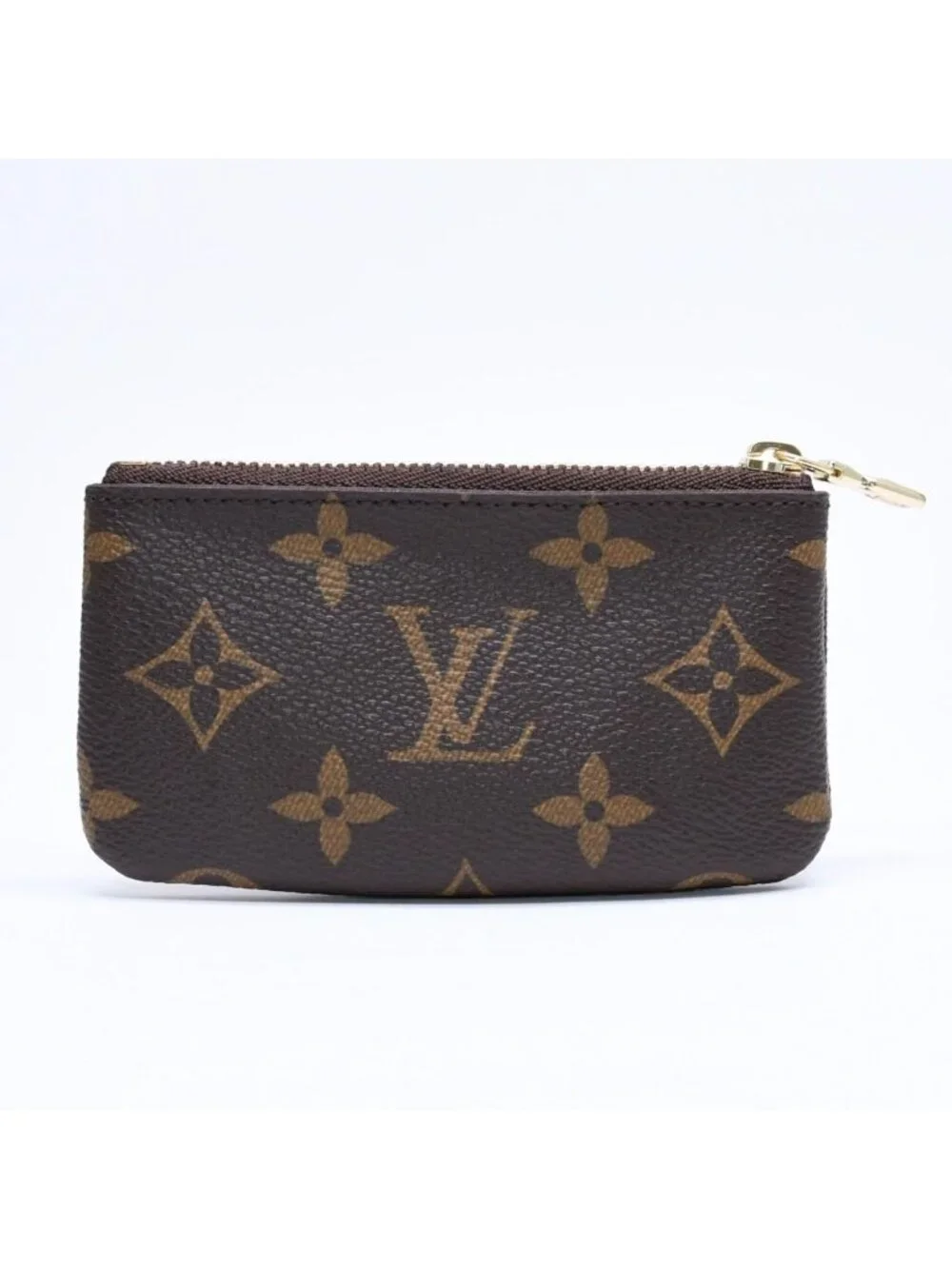 Louis Vuitton Pochette Cles Coin Purse Monogram Brown